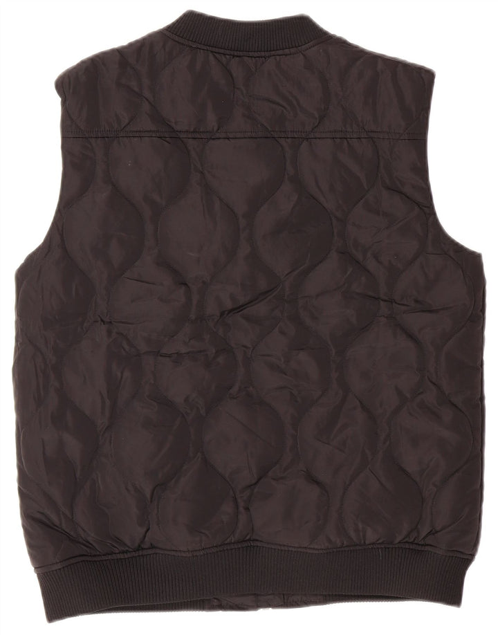 MARKS & SPENCER Boys Padded Gilet 13-14 Years Black Polyester