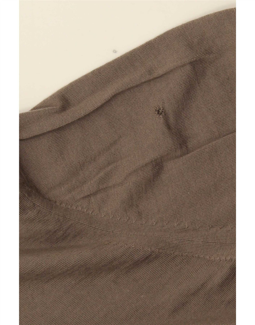 Мужской свитер Massimo Dutti с воротником на молнии 2XL, коричневый, шерсть