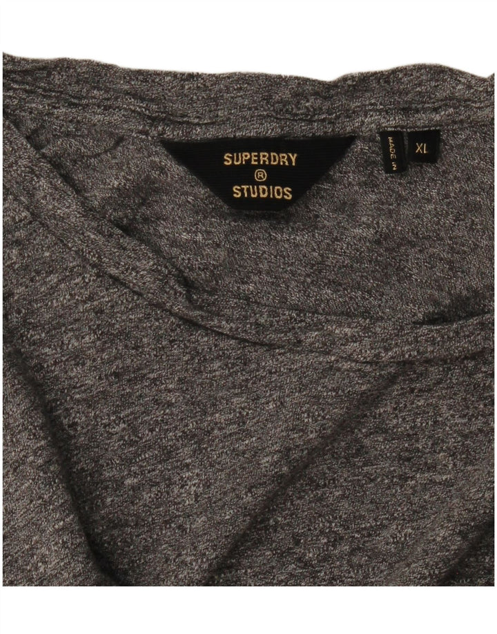 Мужская футболка Superdry Top XL Серая в крапинку