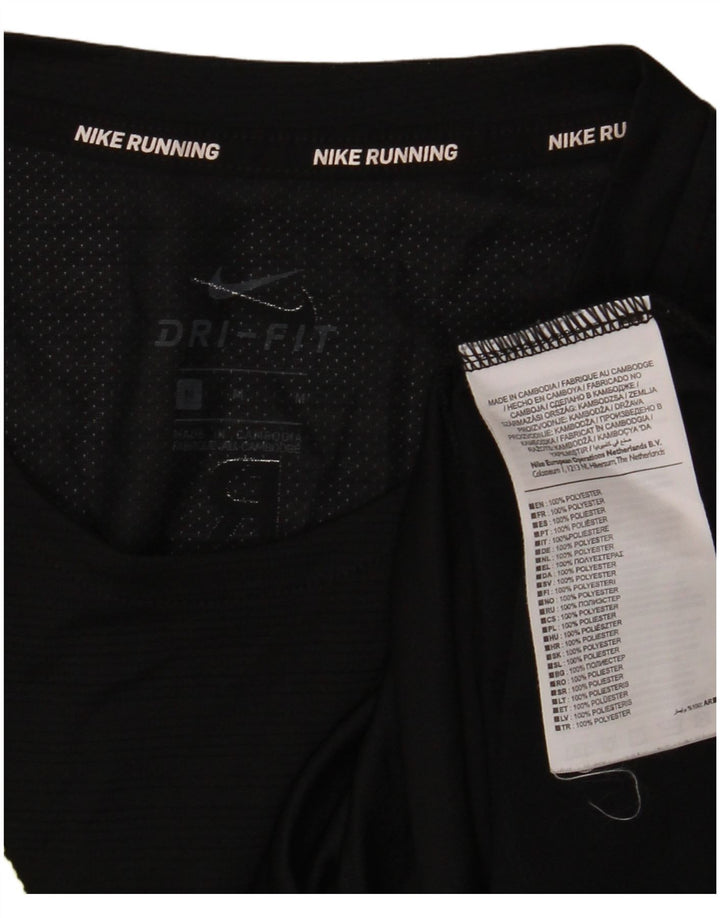 Женская футболка NIKE Dri Fit с графическим рисунком, средний черный полиэстер