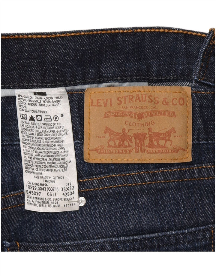 Женские джинсы Levi's 10529 Bootcut W33 L32 Темно-синие, хлопок