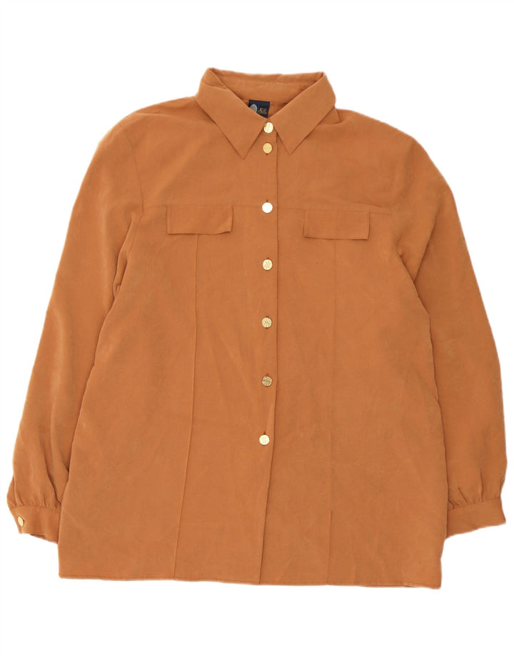 Женская рубашка C&A YOUR SIXTH SENSE UK 18 XL, коричневый полиэстер