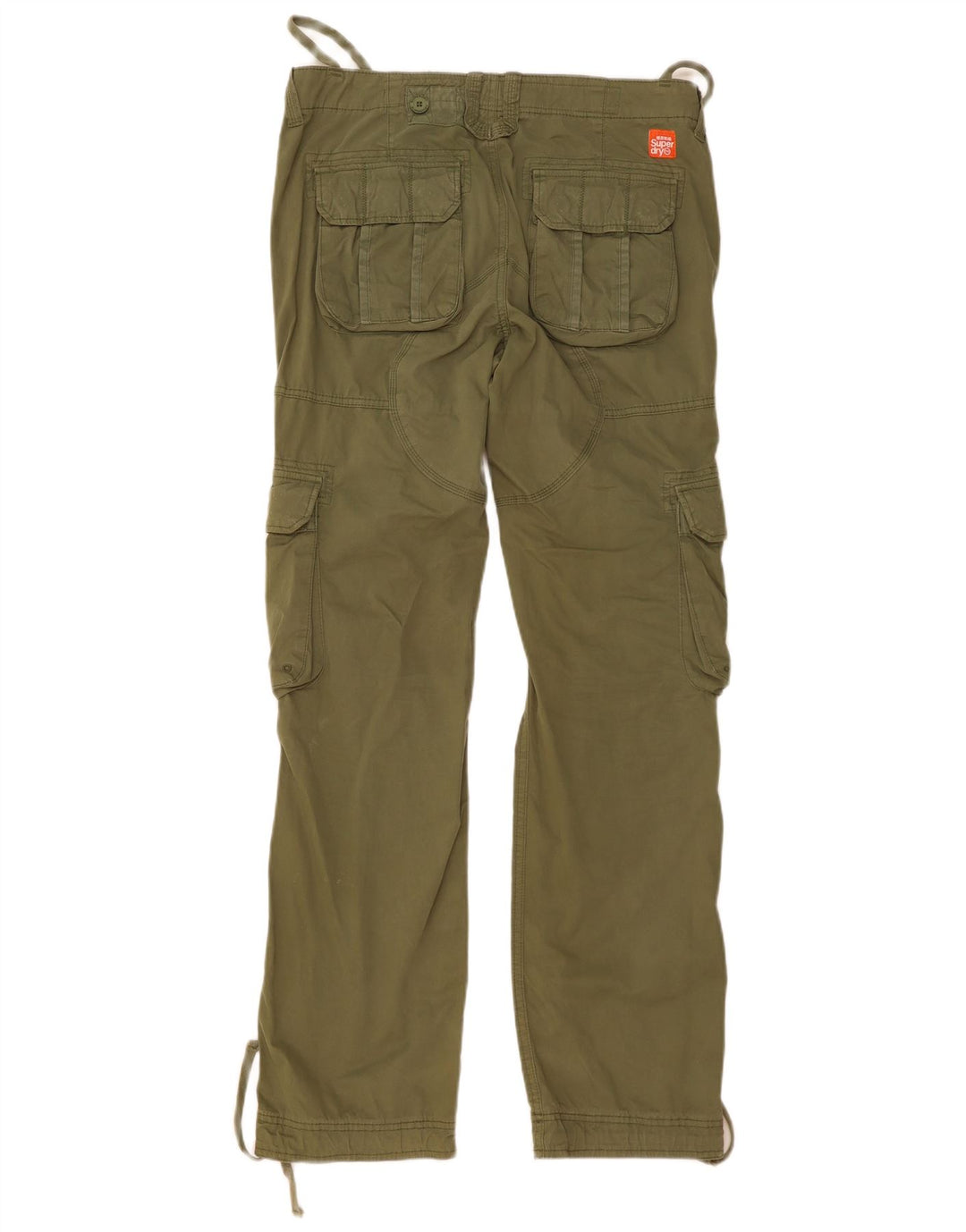 Мужские прямые брюки-карго Superdry, средние W34 L35, хаки, хлопок