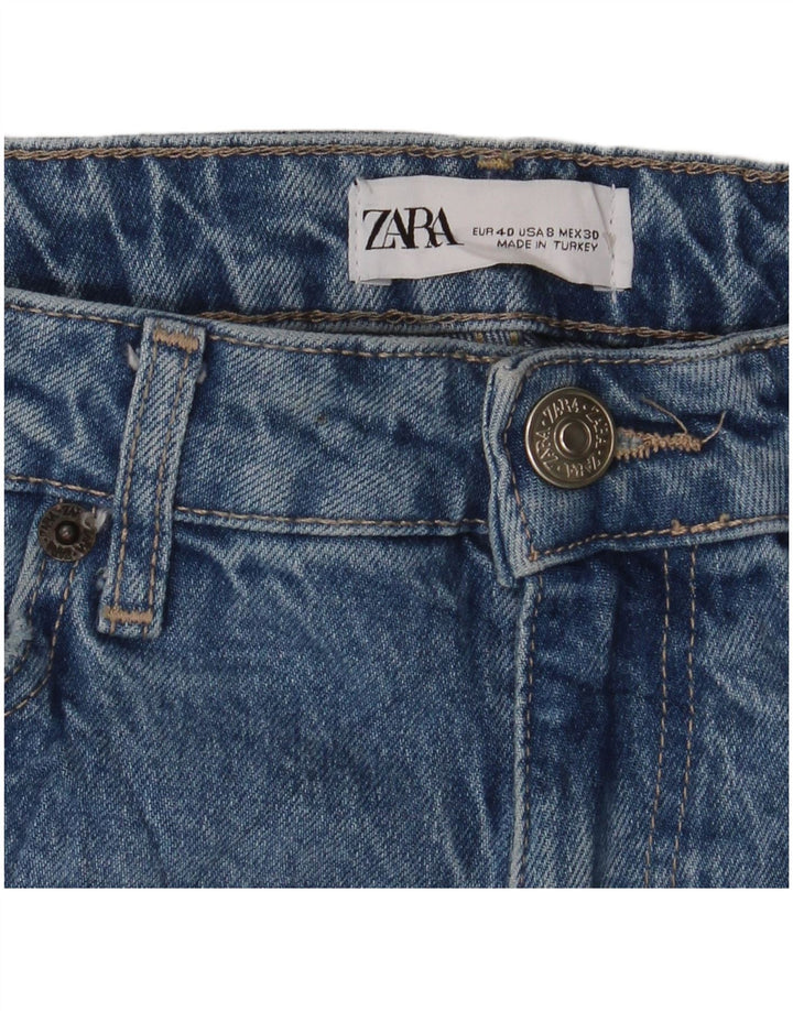 Женские прямые джинсы Zara EU 40 Medium W30 L31 Синие