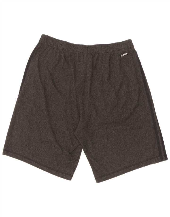 Мужские спортивные шорты Adidas Climalite, большие серые хлопковые