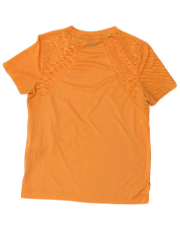 Женская футболка Nike Dri Fit Top UK 10, маленький оранжевый полиэстер