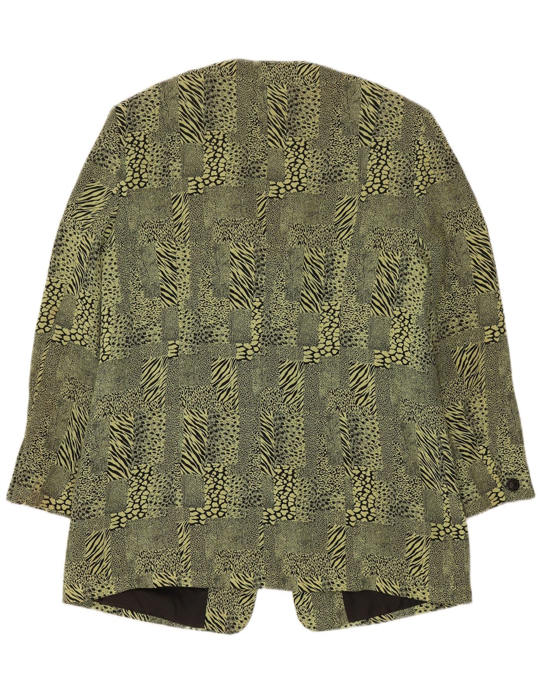 Женский удлиненный пиджак BARUCH UK 16, большой зеленый с животным принтом