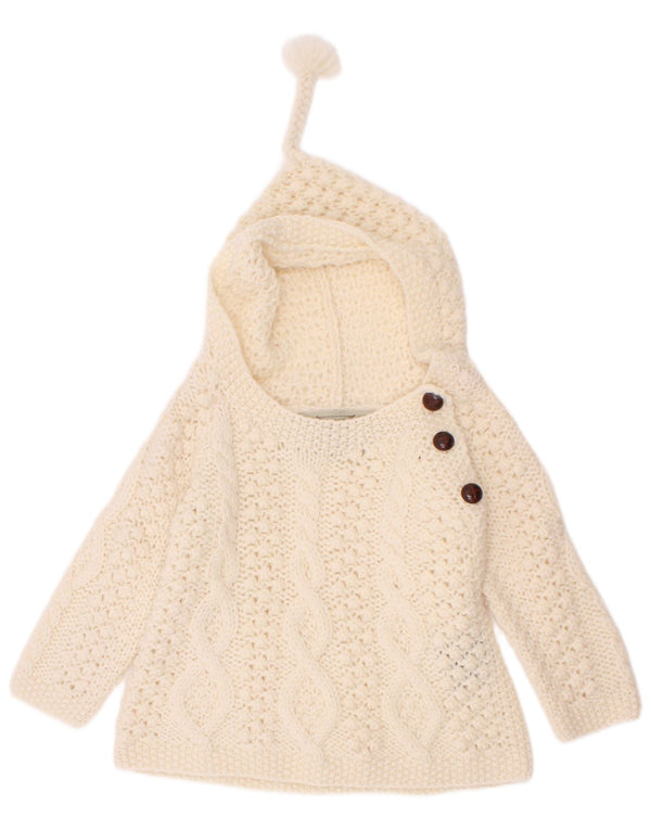 Джемпер с вырезом «лодочка» для маленьких мальчиков Aran Sweater Market, 18–24 месяца, белый, большой размер