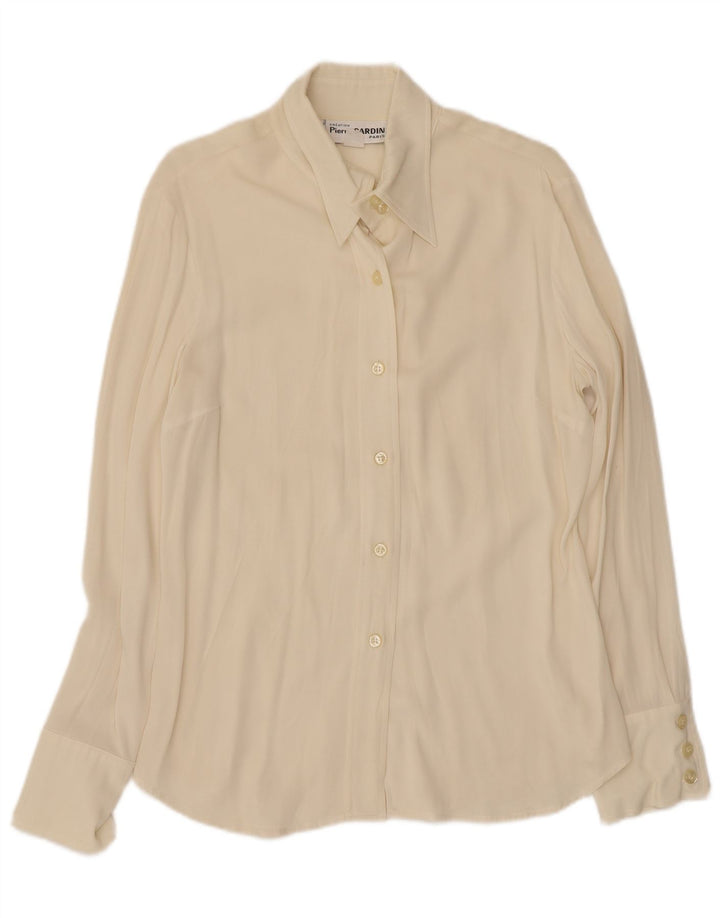 Женская Блузка-Рубашка Pierre Cardin UK 12 Средний Белый