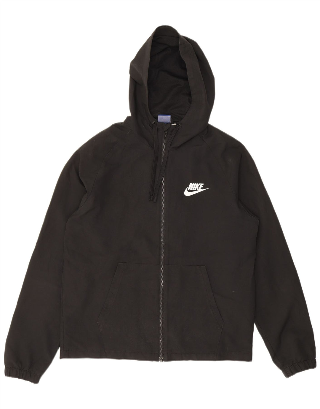 Мужская спортивная куртка с капюшоном Nike, средний черный полиэстер