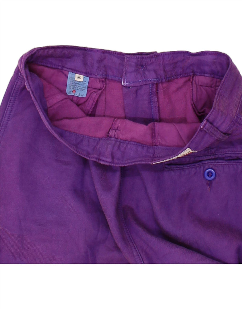 FIORUCCI Womens Tapered Jeans W30 L29  Purple Cotton Vintage Fiorucci and Second-Hand Fiorucci from Messina Hembry 