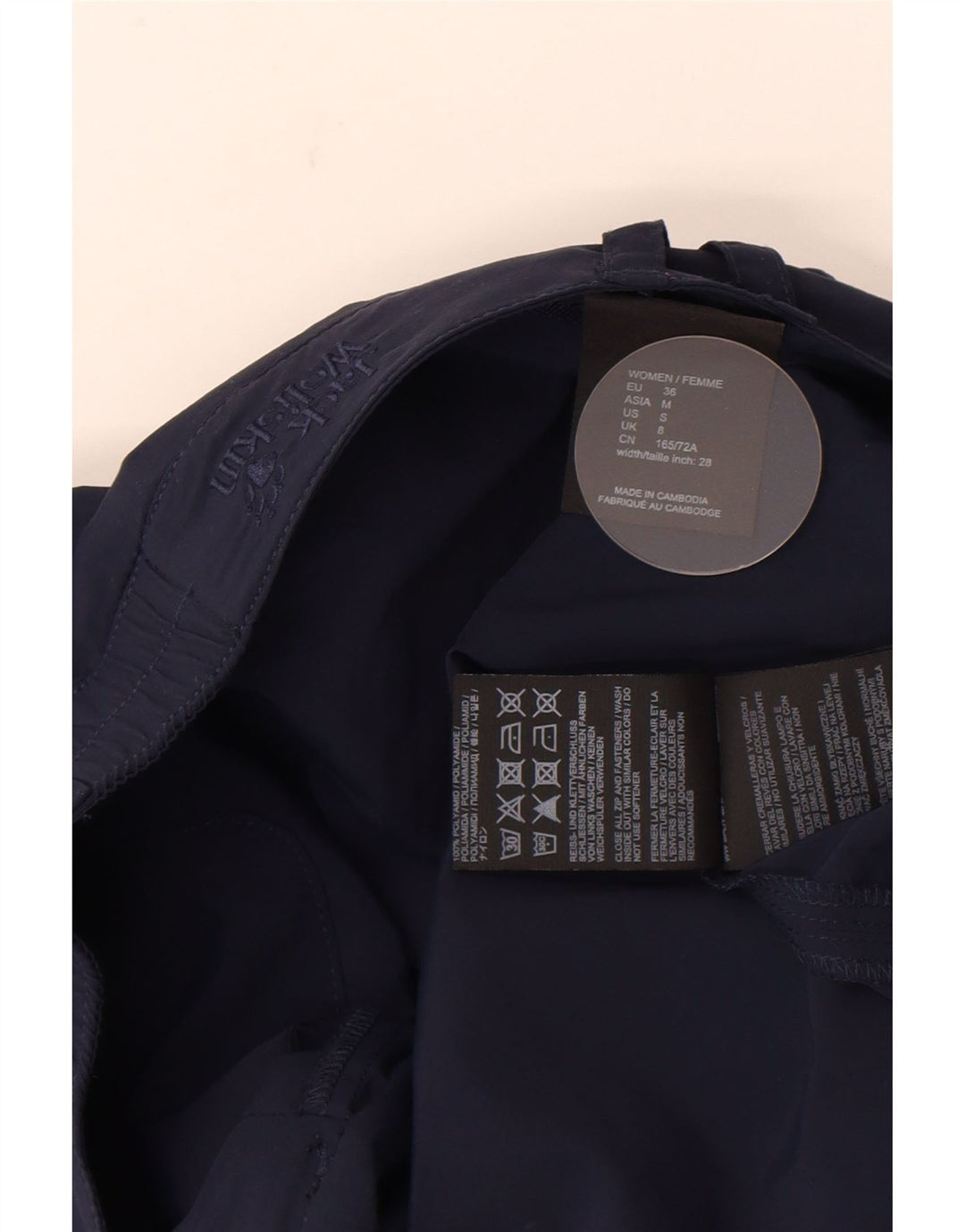 Женская мини-юбка Jack Wolfskin UK 8, маленькая W30, темно-синий, полиамид