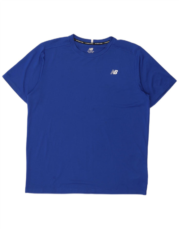 Мужская футболка NEW BALANCE Top XL, синяя, полиэстер