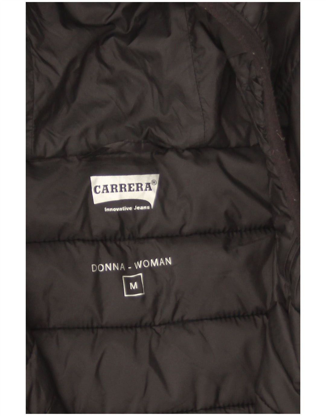 Женская стеганая куртка с капюшоном Carrera UK 14, средний черный полиамид