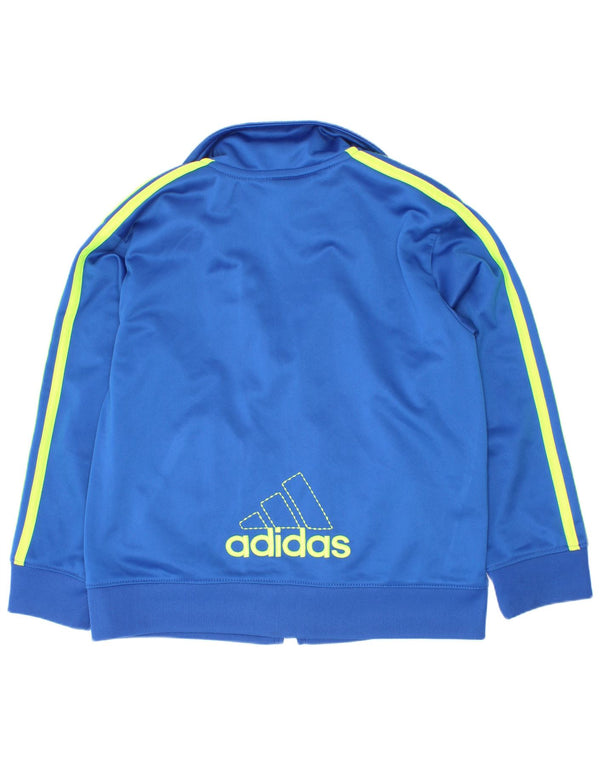 Спортивный костюм Adidas для мальчиков с графическим рисунком, верхняя куртка, 4–5 лет, синий полиэстер