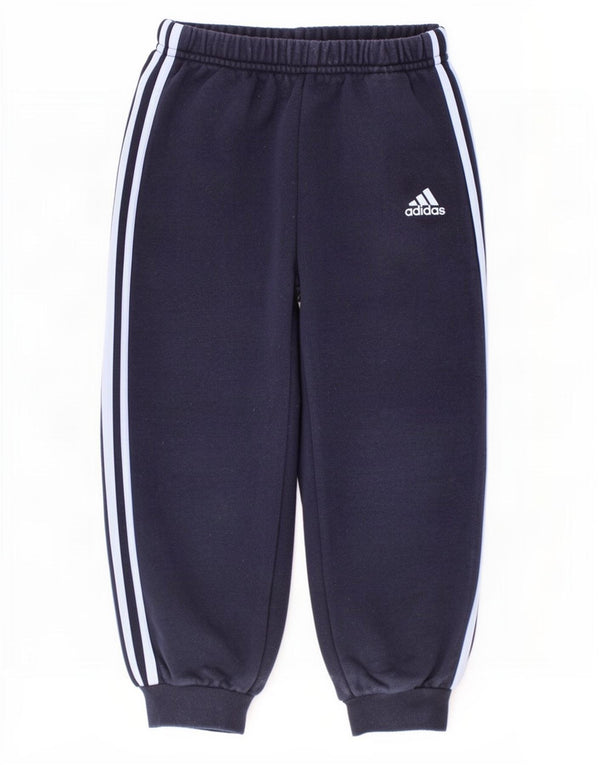 Спортивный костюм Adidas для мальчиков, брюки для бега, 3–4 года, темно-синий, хлопок