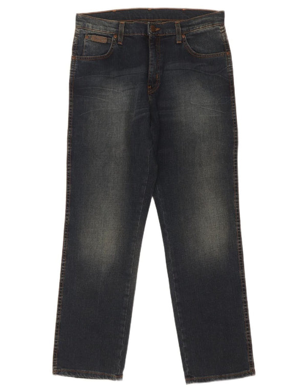 Мужские прямые джинсы Wrangler Texas Stretch W32 L30 темно-синие