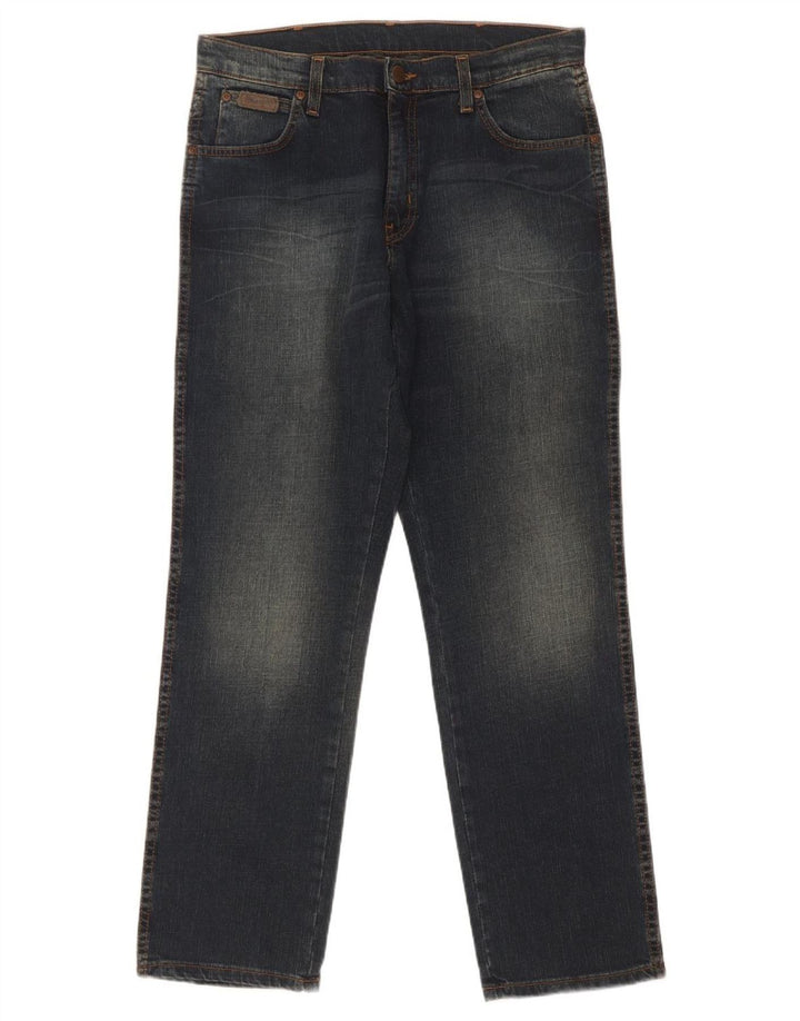 Мужские прямые джинсы Wrangler Texas Stretch W32 L30 темно-синие
