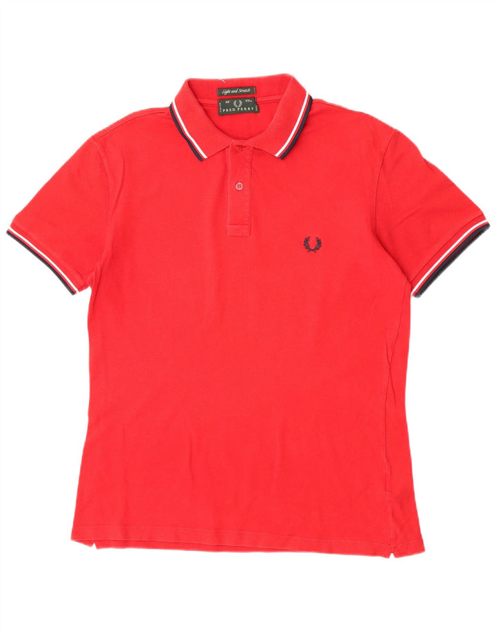 Мужская легкая и эластичная рубашка-поло Fred Perry, большая красная