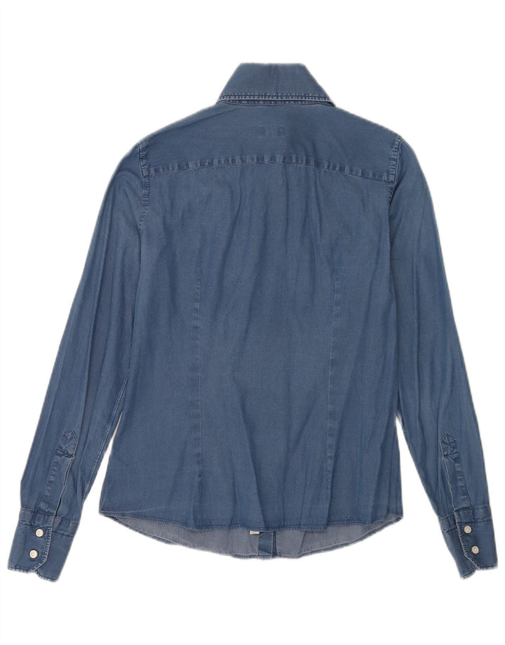 Женская джинсовая рубашка Barba IT 42, средний синий хлопок