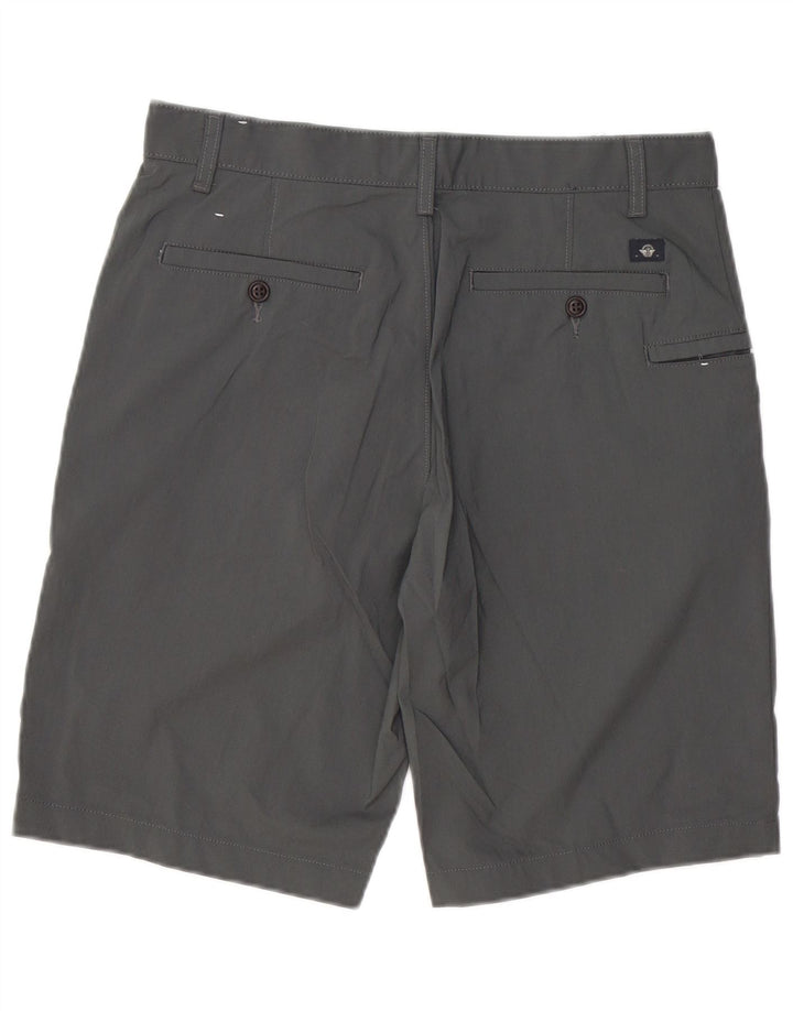 DOCKERS Mens Cargo Shorts W32 Medium Grey Polyester