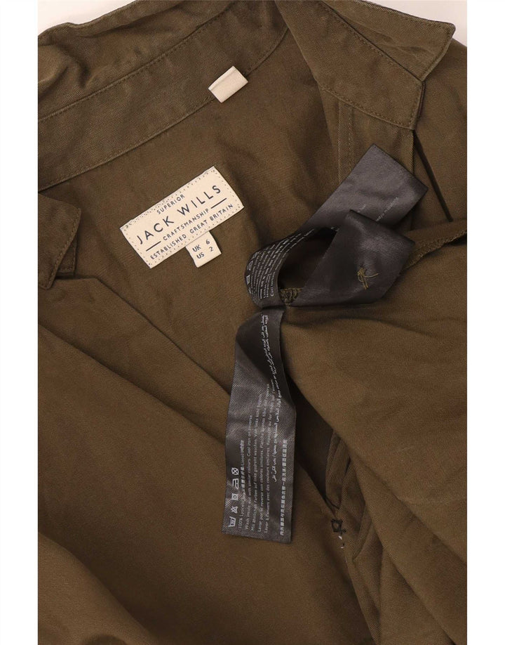 Женская рубашка оверсайз с рукавом 3/4 Jack Wills UK 6 XS Хаки из лиоцелла