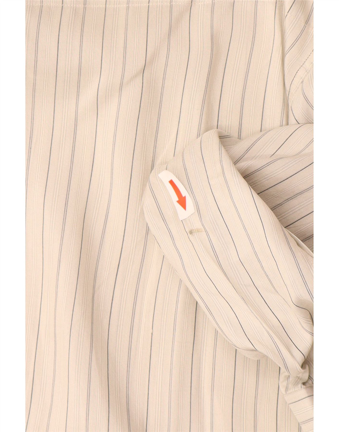 Винтажная мужская рубашка, размер 42, 16, 1/2, большая серая шелковая полоска