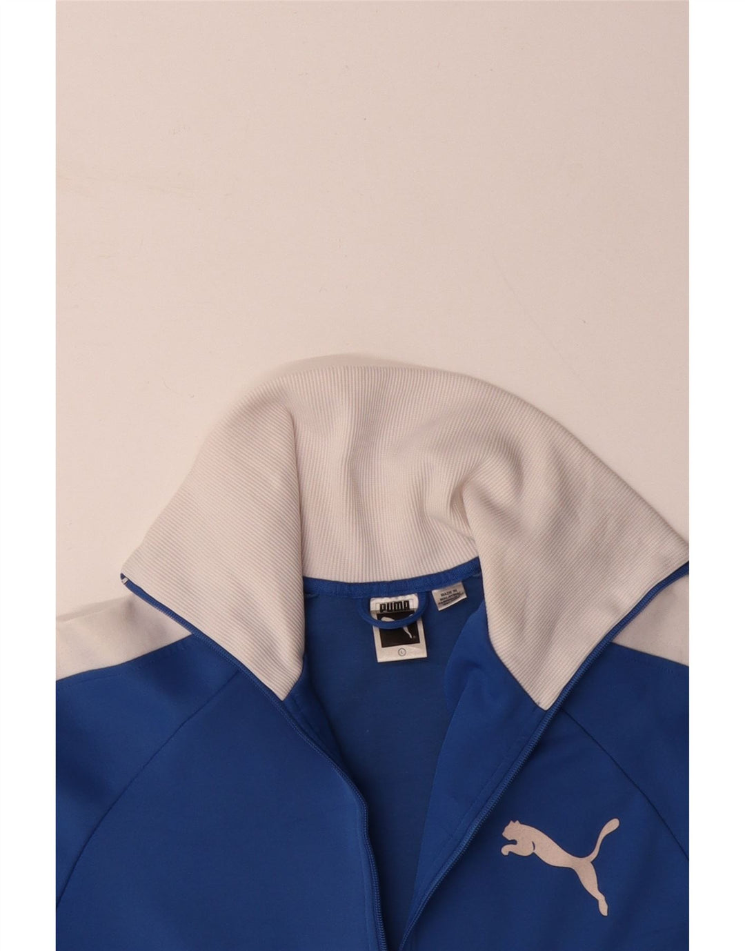 Женский спортивный костюм PUMA с графическим рисунком, верхняя куртка UK 16, большой синий цвет с цветными блоками