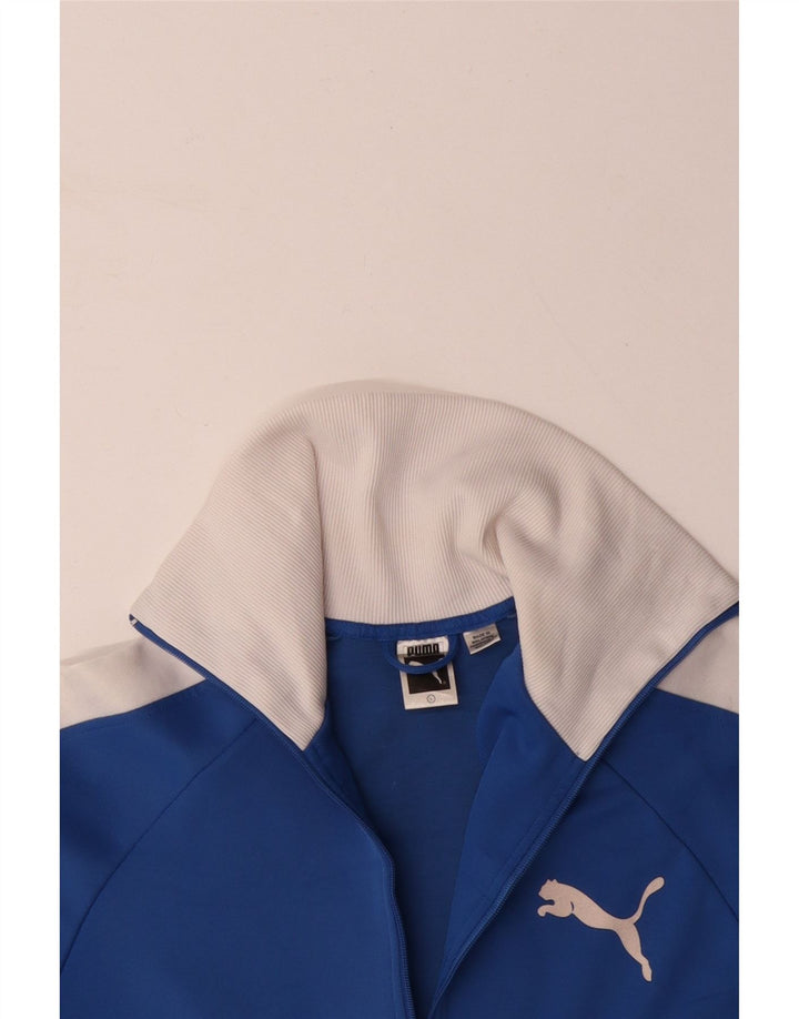 Женский спортивный костюм PUMA с графическим рисунком, верхняя куртка UK 16, большой синий цвет с цветными блоками
