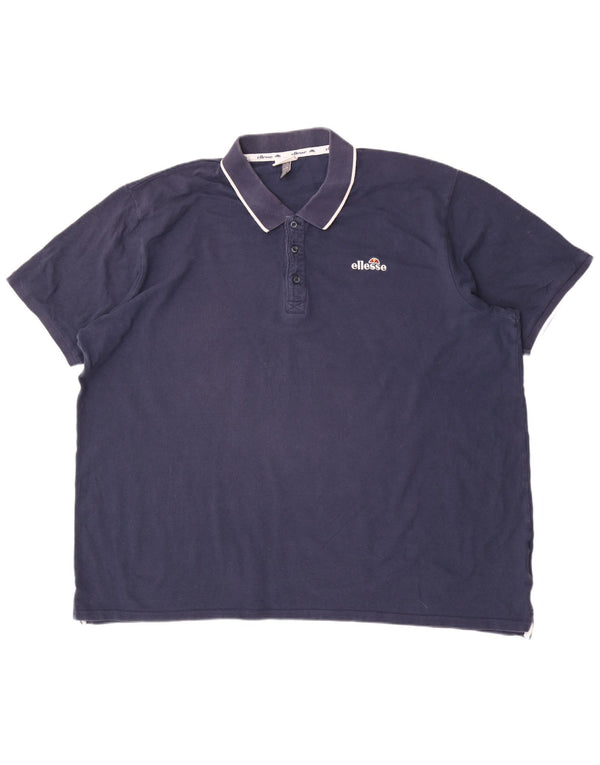 Мужская рубашка-поло Ellesse 3XL темно-синяя, хлопок