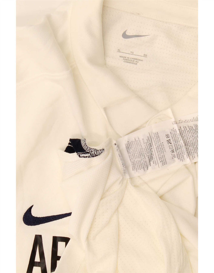 Мужская рубашка-поло с рисунком Nike XL из белого полиэстера