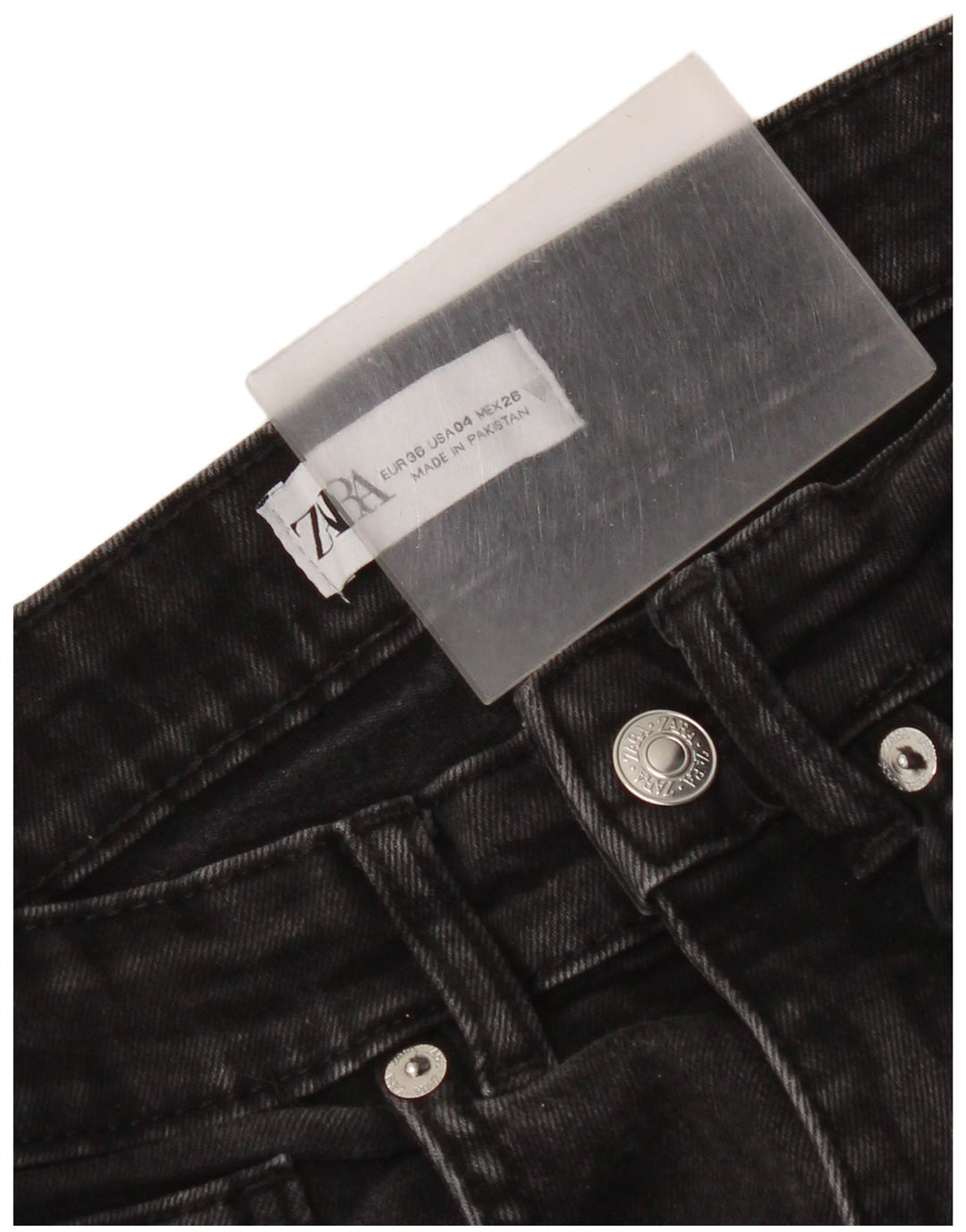 Женские джинсы Bootcut Zara EU 36 XS W26 L25 черные