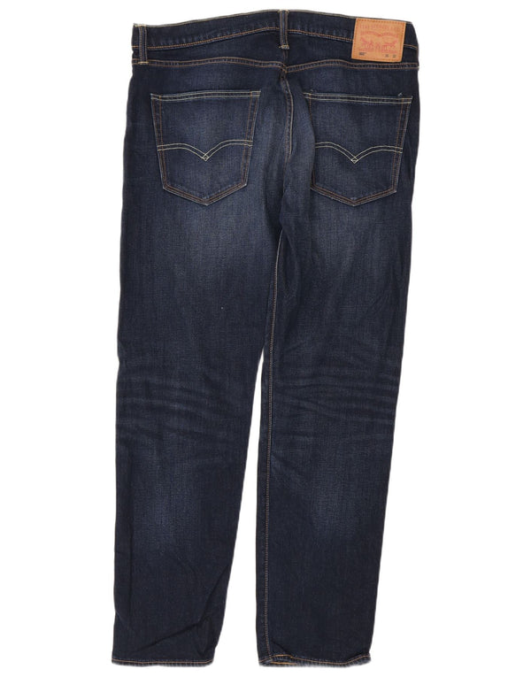 Мужские зауженные джинсы Levi's 502 W36 L32 Темно-синие, хлопок