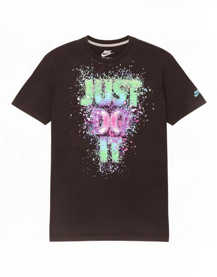 Мужская футболка с графическим принтом Nike Regular Fit, средний черный