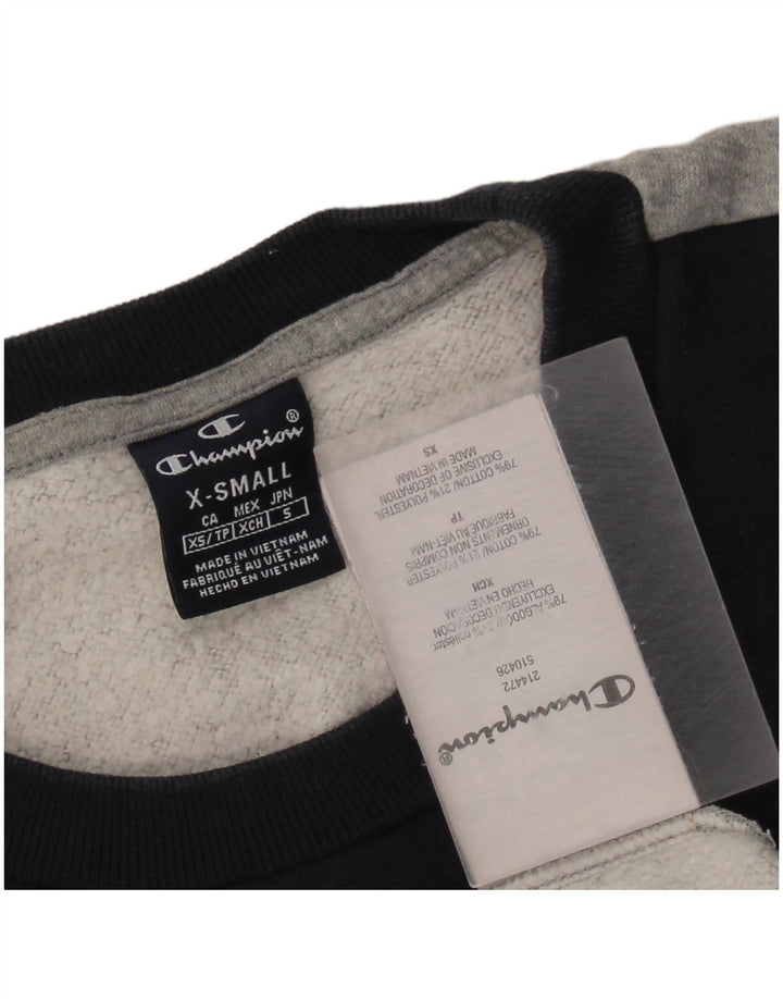 Мужской свитшот Champion Jumper XS, разноцветный хлопок с цветными блоками