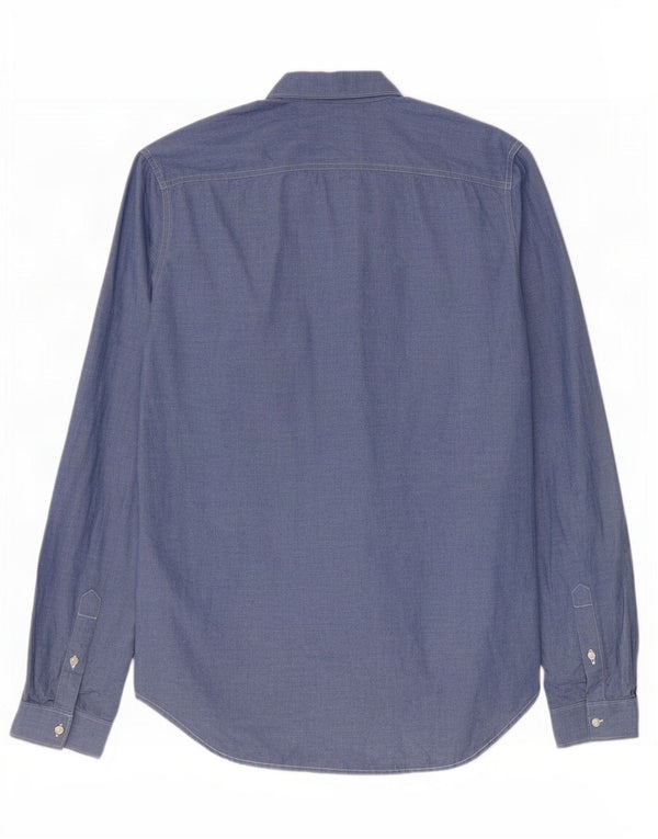 Мужская рубашка Superdry XL, синяя, хлопок