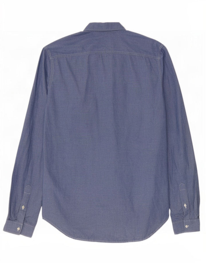 Мужская рубашка Superdry XL, синяя, хлопок