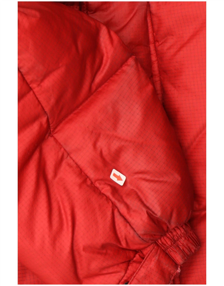 Мужская утепленная куртка Dickies с капюшоном UK 38, средний красный нейлон с цветными блоками