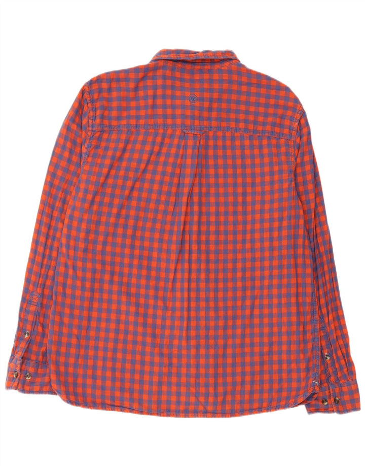 Мужская рубашка Fat Face XL из хлопка в красную клетку