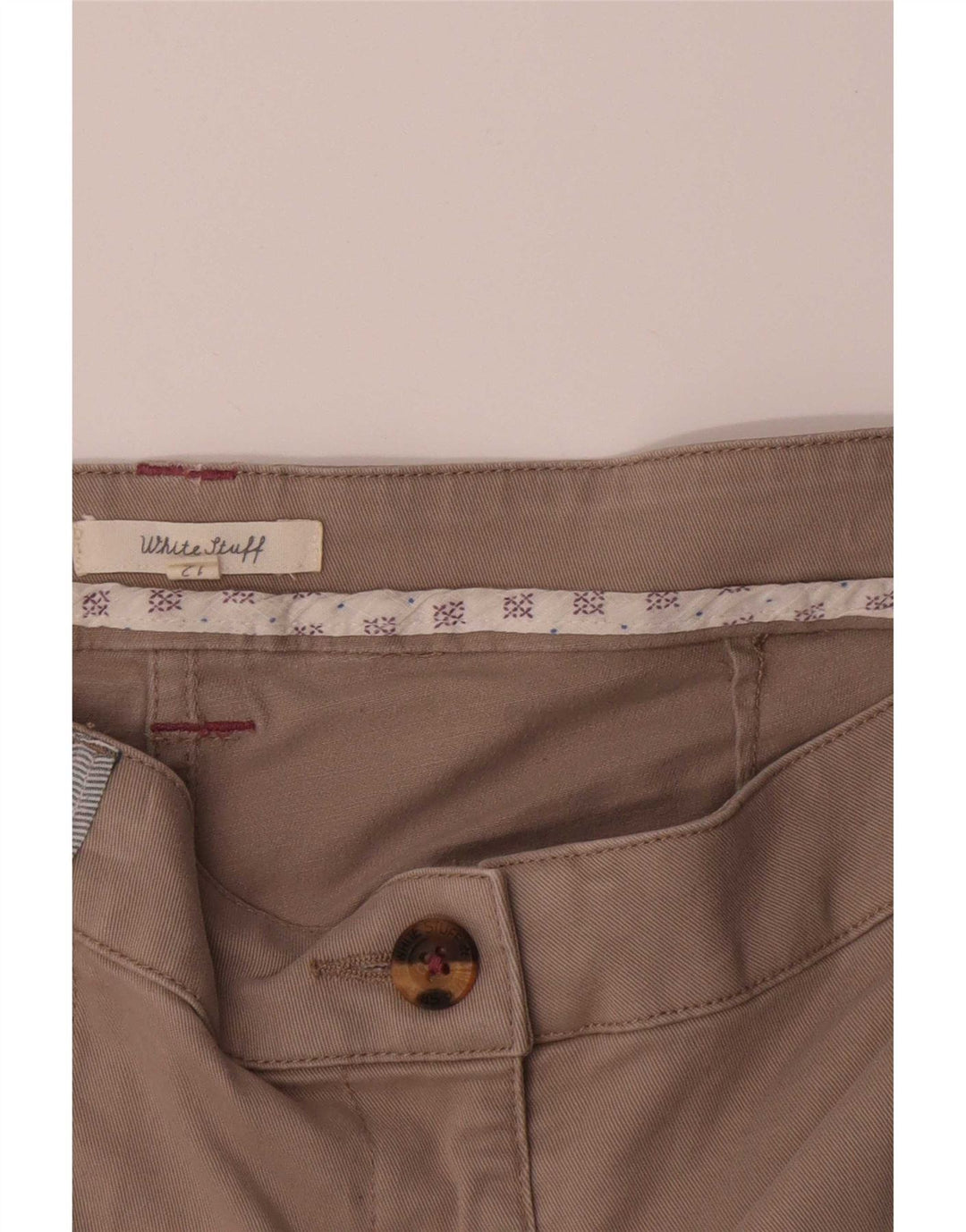 Женские шорты White Stuff UK 12 Medium W34 Бежевые хлопковые
