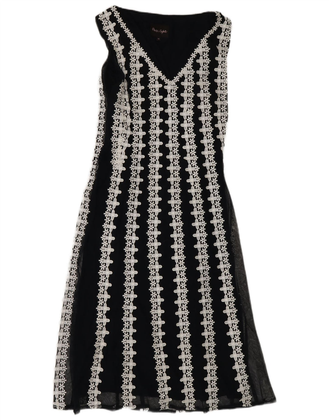 Женское платье макси без рукавов PHASE EIGHT, UK 10, маленькое темно-синее с цветочным принтом