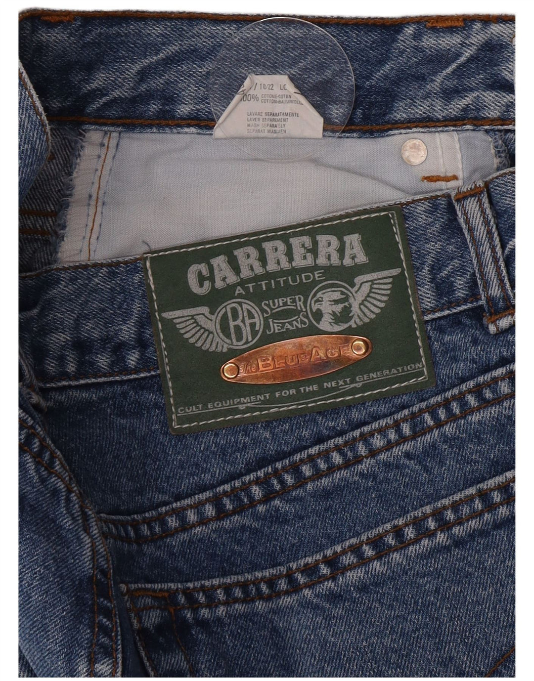Женские прямые джинсы Carrera W31 L30, синий хлопок
