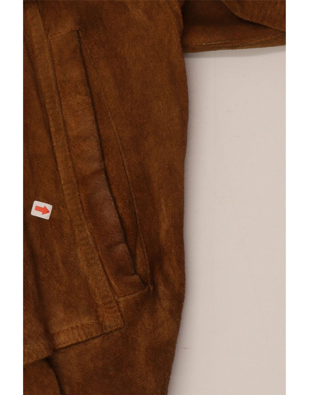 Мужская замшевая куртка-бомбер Les Boulevards IT 54 2XL Коричневая кожа