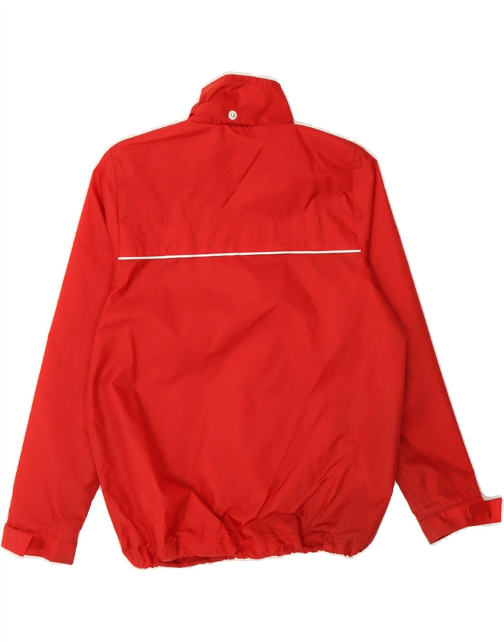 ADIDAS Boys Rain Jacket 9-10 Years Red Polyamide Vintage Adidas and Second-Hand Adidas from Messina Hembry 