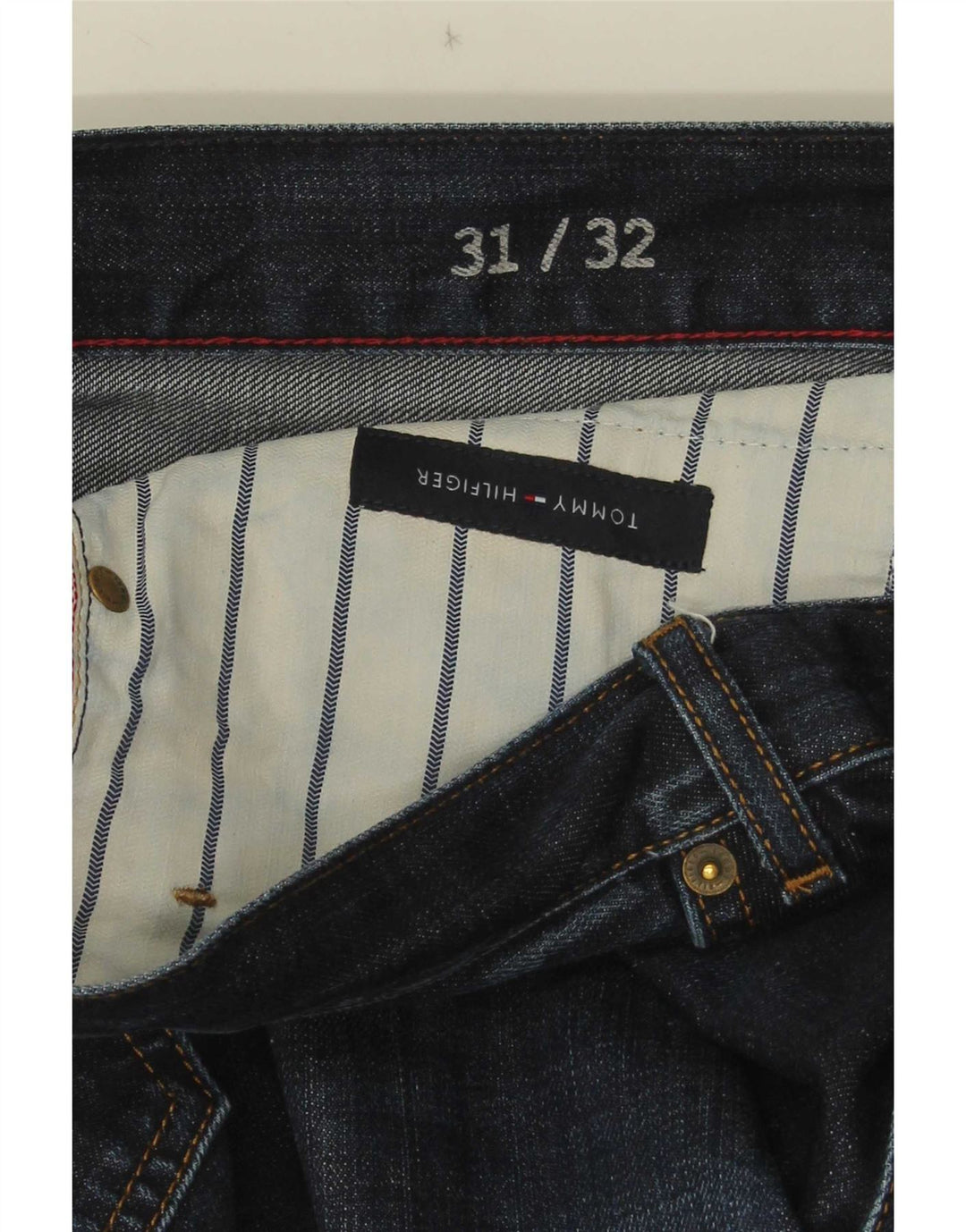 Мужские прямые джинсы Tommy Hilfiger W31 L29 темно-синие