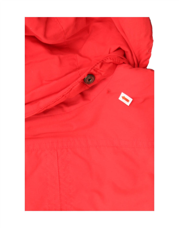 VINTAGE Womens Hooded Padded Jacket UK 16 Large Red Vintage Vintage and Second-Hand Vintage from Messina Hembry 