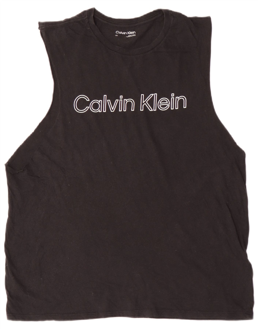 CALVIN KLEIN Мужской жилет с рисунком, большой черный хлопок
