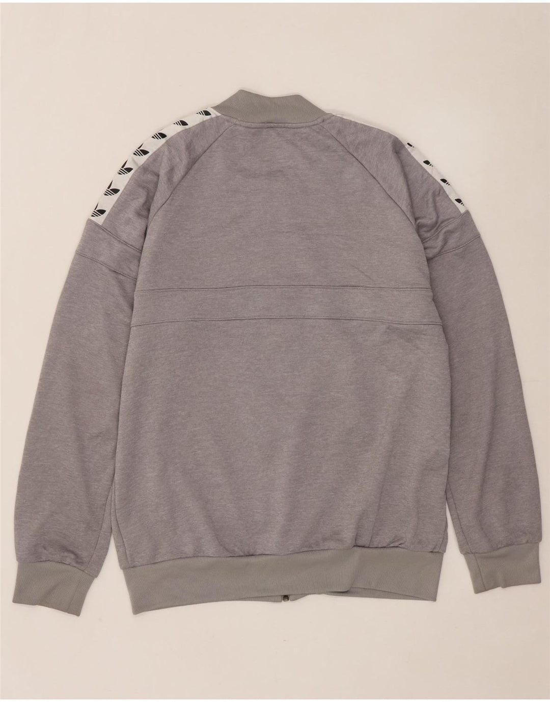 Мужская спортивная куртка ADIDAS с графическим рисунком, большая серая полиэстер с цветными блоками