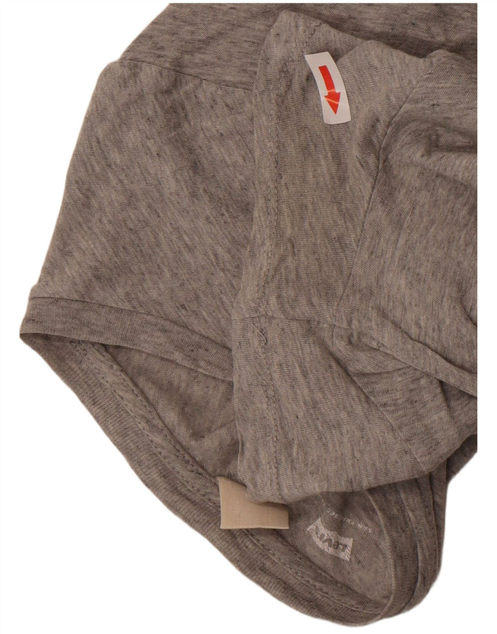 Женская футболка с рисунком Levi's Top UK 12, средний серый хлопок с крапинками