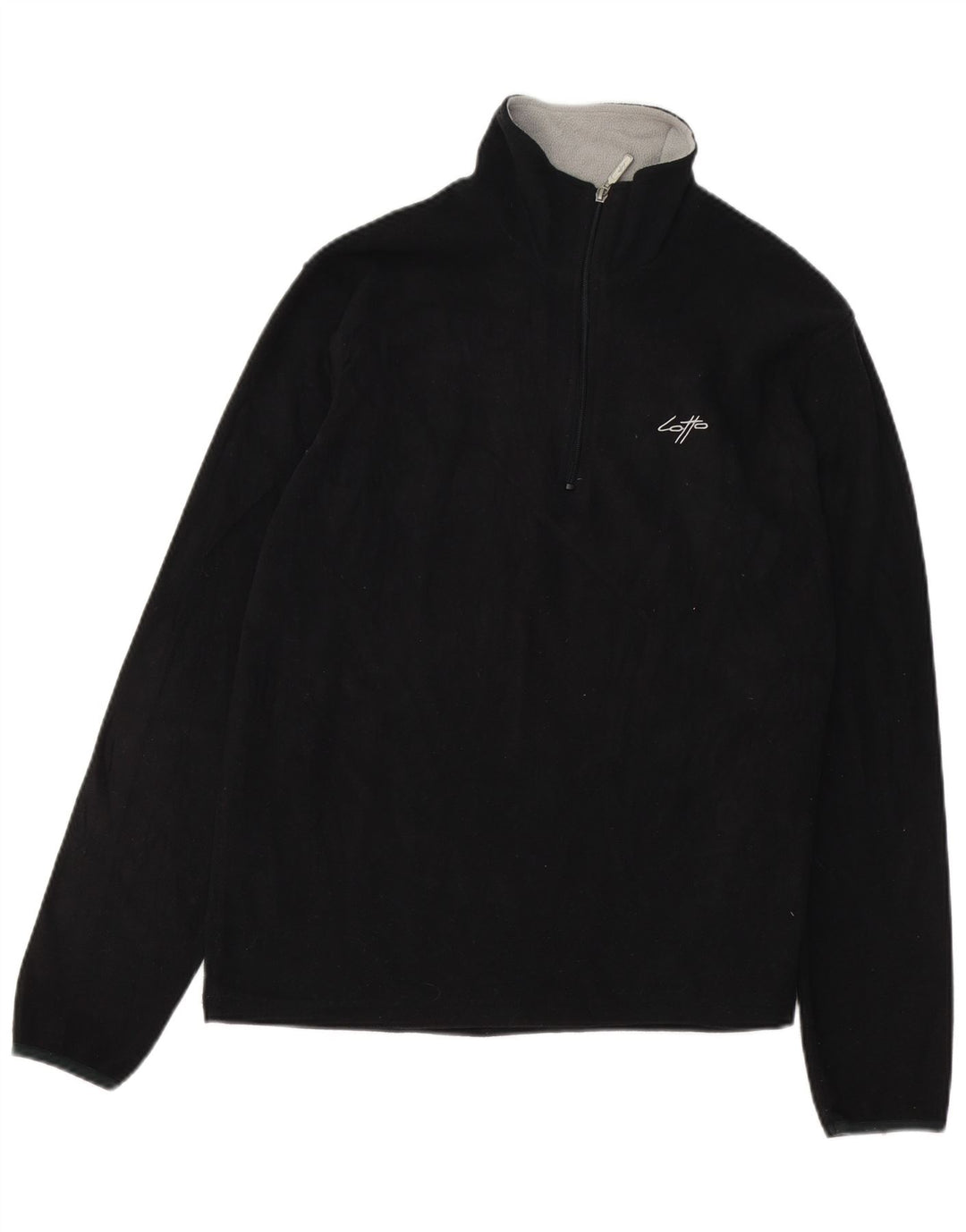 LOTTO Мужской флисовый джемпер с воротником на молнии XL, черный полиэстер